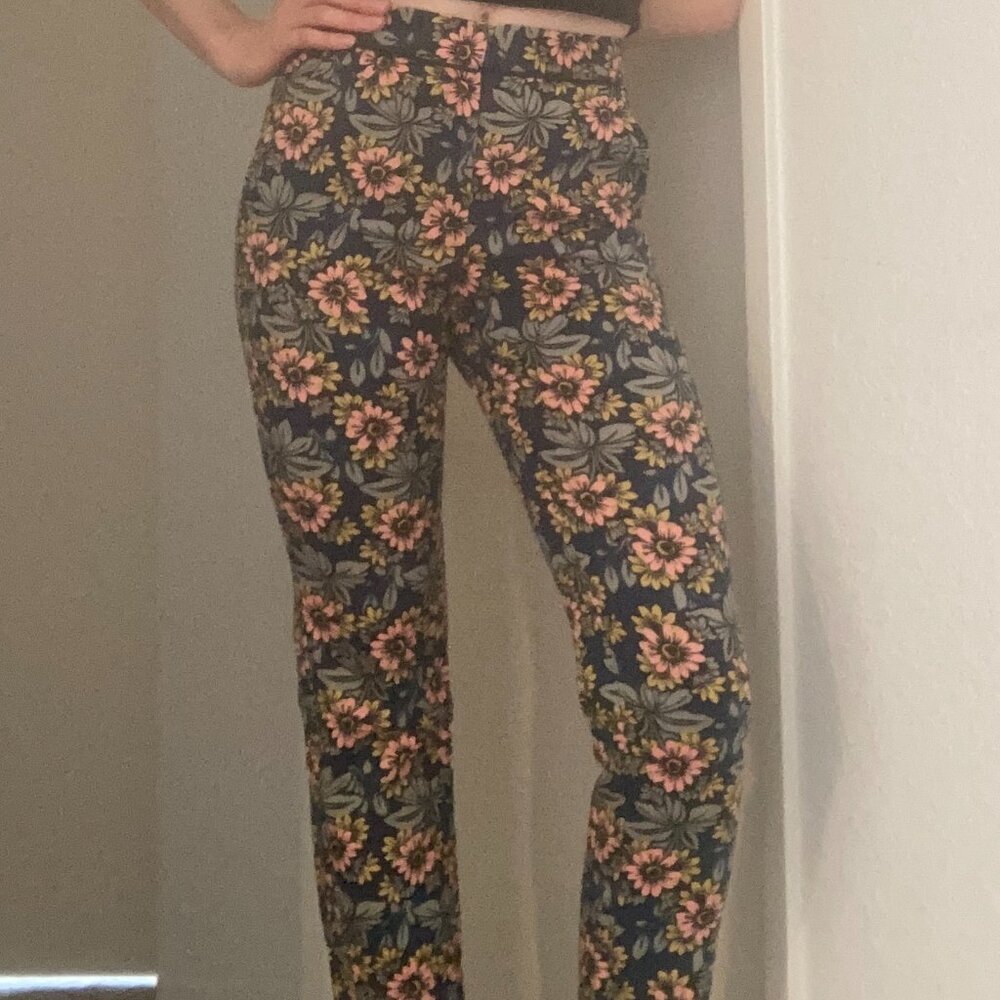 Topshop Floral Pants